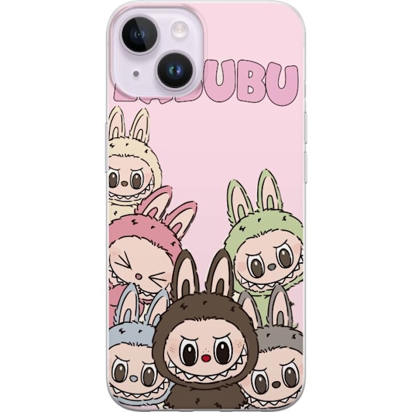 Apple iPhone 15 Plus Läpinäkyvä kuori Labubu Classics