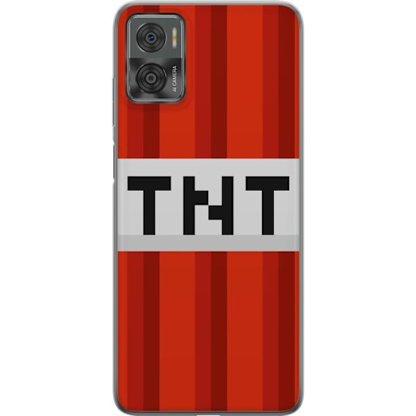 Motorola Moto E22i Gennemsigtig cover Minecraft TNT