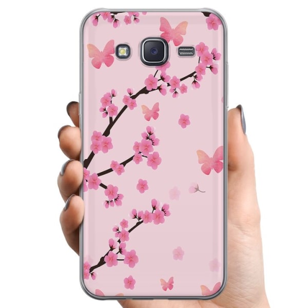 Samsung Galaxy J5 TPU Mobilcover Blomster