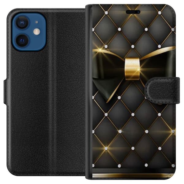 Kompatibel Tegnebogsetui til Apple iPhone 12 mini Guldrosen