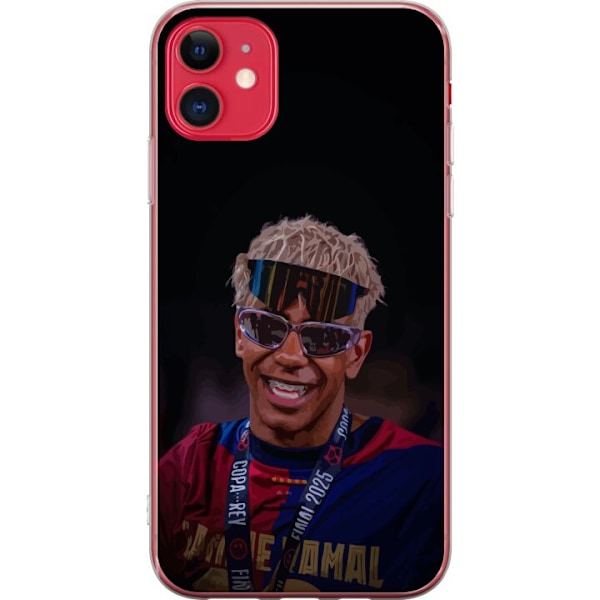 Apple iPhone 11 Genomskinligt Skal Lamine Yamal mobilskal i stilren sportdesign