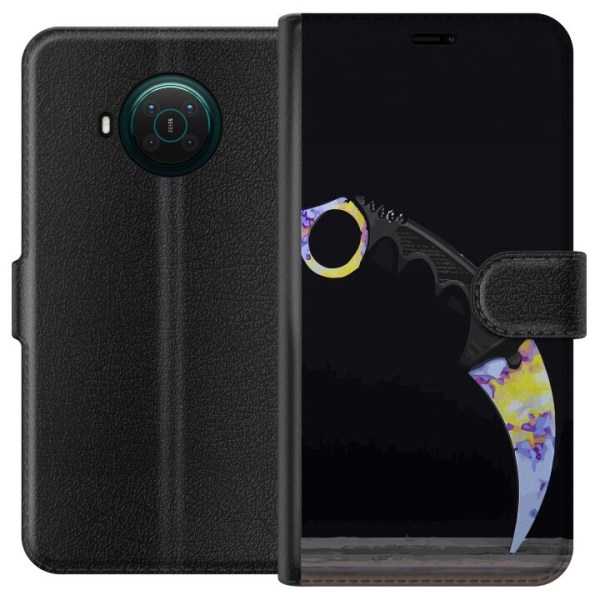 Nokia X20 Plånboksfodral Karambit / Butterfly / M9 Bayonet: E