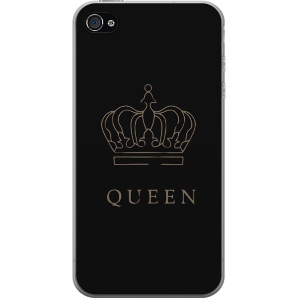 Apple iPhone 4 Läpinäkyvä kuori Kuninkaallinen Perhonen