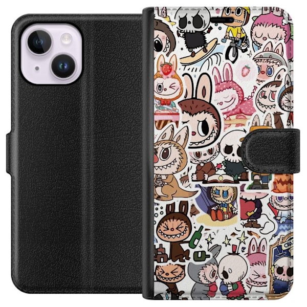 Apple iPhone 14 Plus Plånboksfodral Labubu All-Stars – POP