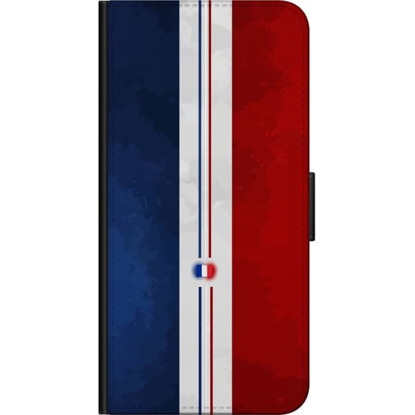 Kompatibelt Lommeboketui til Samsung Galaxy Note10+ Minimalistisk fransk flagg med rene linjer og flaggsymbol blå
