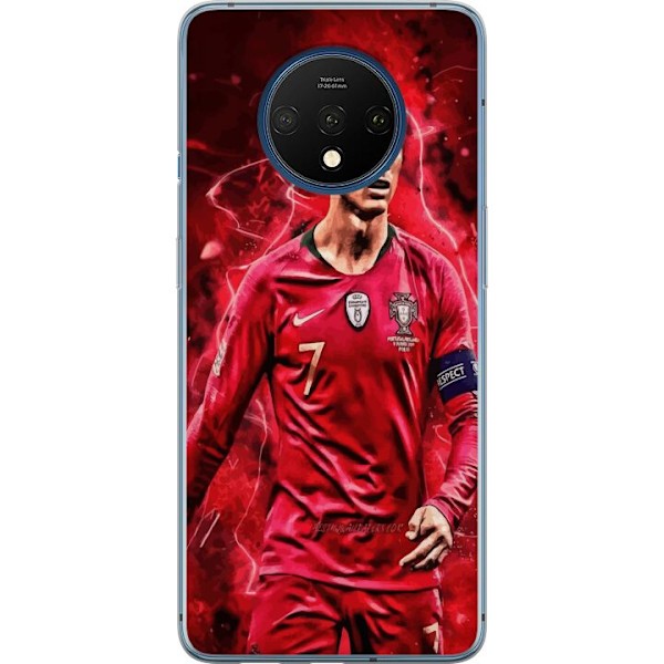 OnePlus 7T Genomskinligt Skal Ronaldo Skills – CR7 Design f