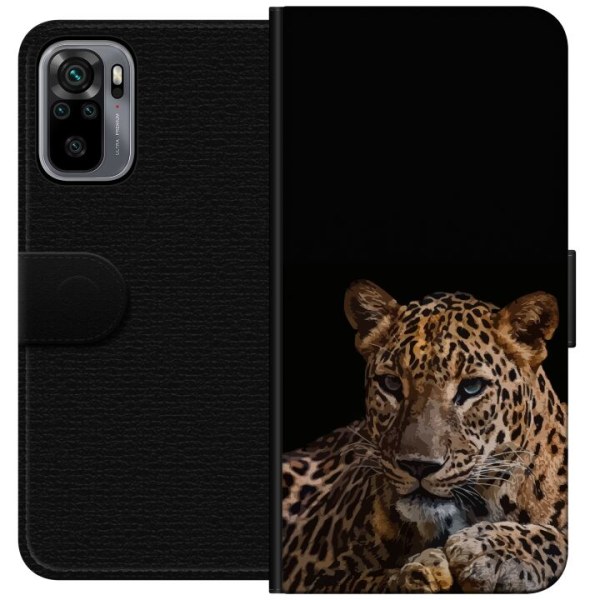 Xiaomi Redmi Note 10S Plånboksfodral Leopard