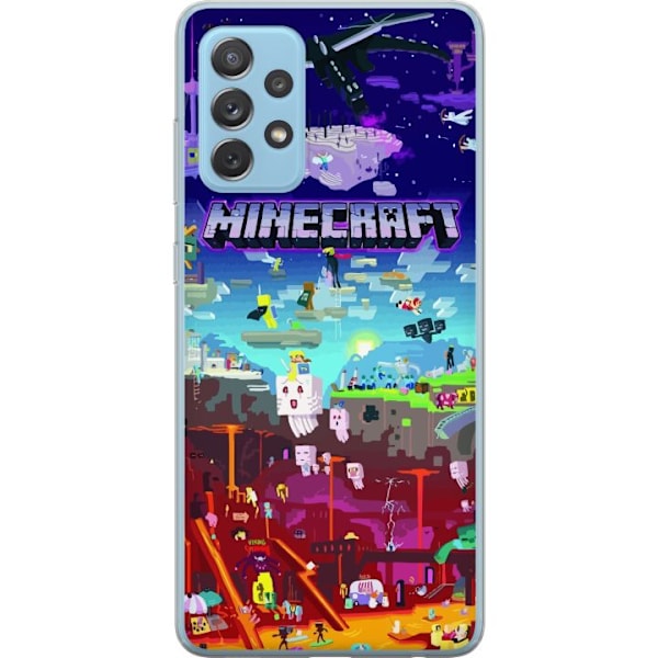 Samsung Galaxy A72 5G Läpinäkyvä kuori Minecraft