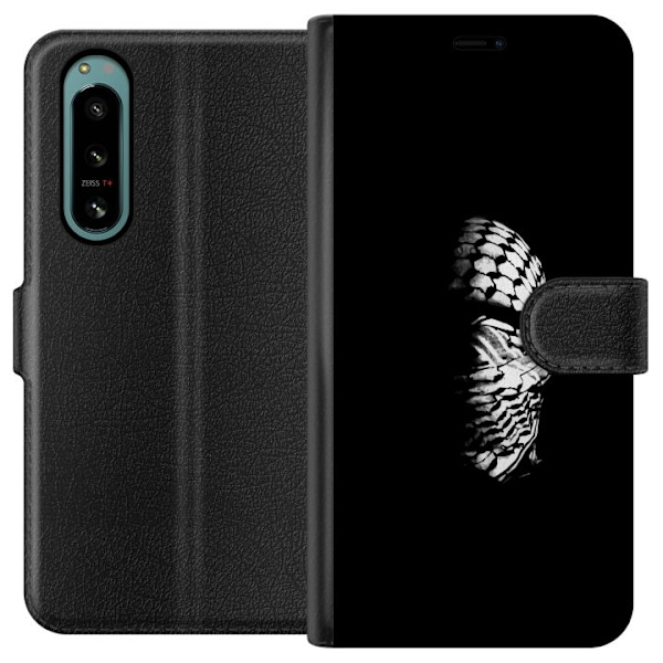 Sony Xperia 5 IV Tegnebogsetui Keffiyeh-mønster - klassisk so