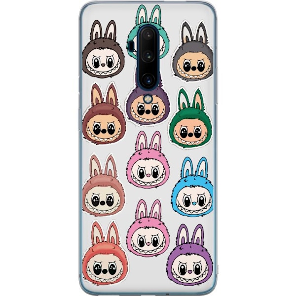 OnePlus 7T Pro Läpinäkyvä kuori Labubu Macaron Monster - S