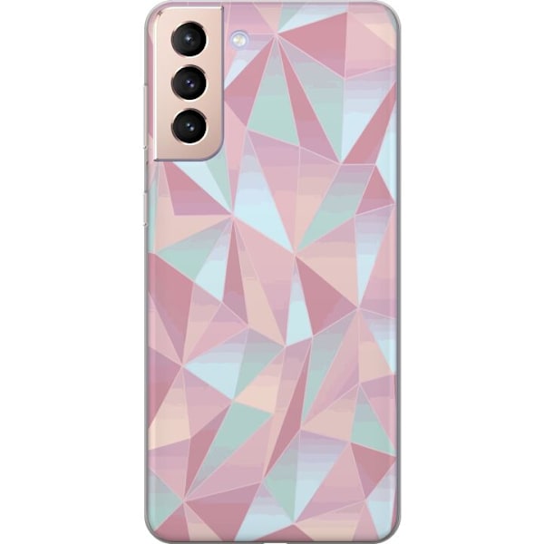 Samsung Galaxy S21 Läpinäkyvä kuori Kuvio Rosa