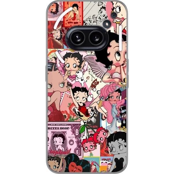 Nothing Phone (2a) Gennemsigtig cover Betty Boop