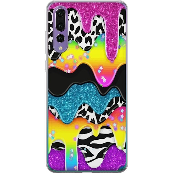 Huawei P20 Pro Läpinäkyvä kuori Kimalte ja Väri