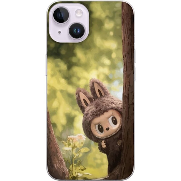 Apple iPhone 15 Gennemsigtig cover Labubu Graffiti Vibes – G