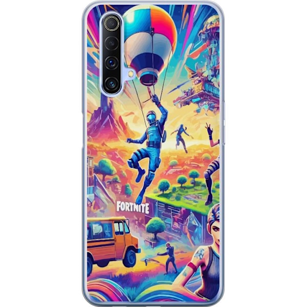 Realme X50 5G Gennemsigtig cover Fortnite vs Minecraft