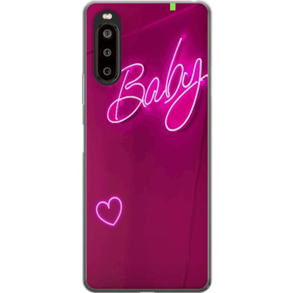 Sony Xperia 10 II Genomskinligt Skal Baby Heart