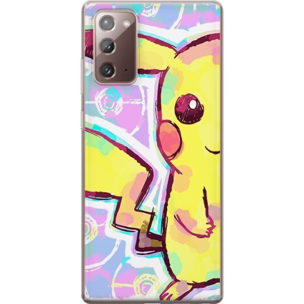 Samsung Galaxy Note20 Gennemsigtig cover Pikachu 3D