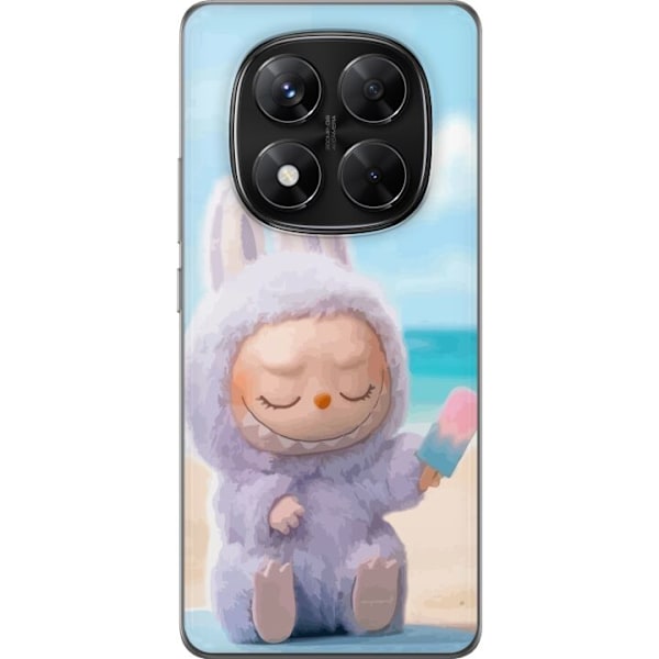 Xiaomi Redmi Note 14 Pro Läpinäkyvä kuori Labubu Vaaleanpunainen Tunnelma