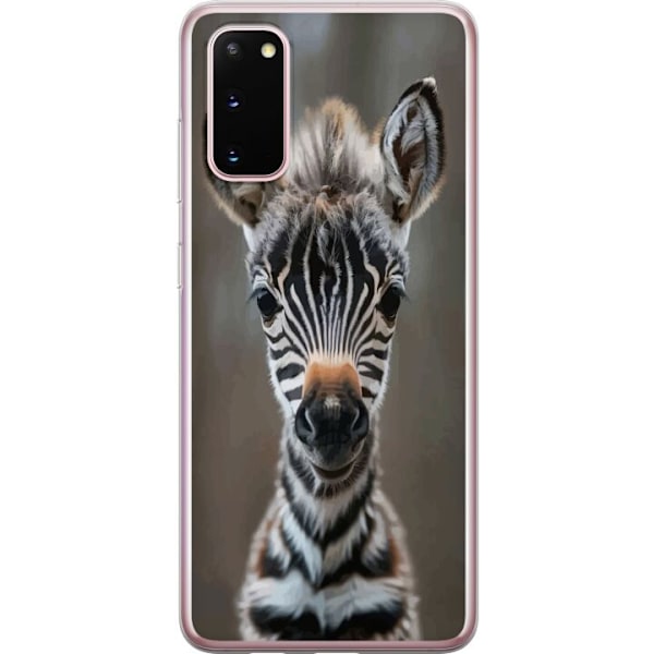 Samsung Galaxy S20 Genomskinligt Skal Giraff Djurmotiv Afrika Natur Grafiskt Motiv Savann Vilda Djur Populär Väggkonst Exotiskt Tema