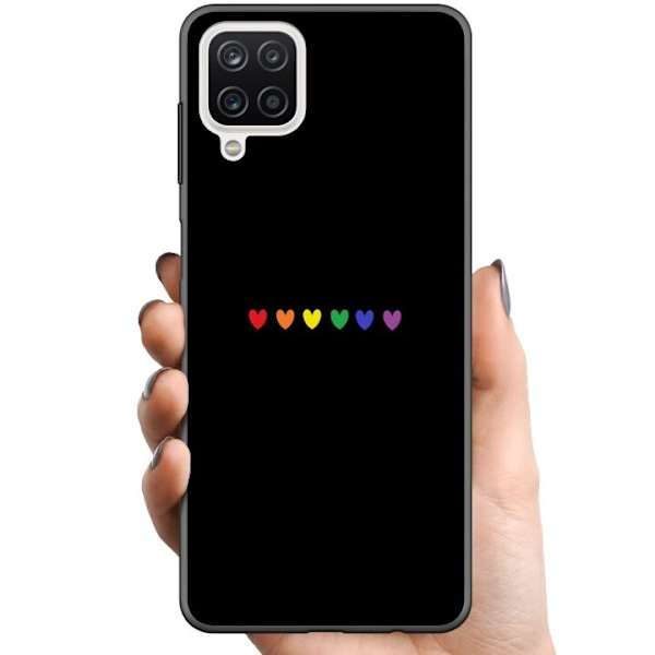 Samsung Galaxy A12 TPU Mobildeksel Stolt Hjerter