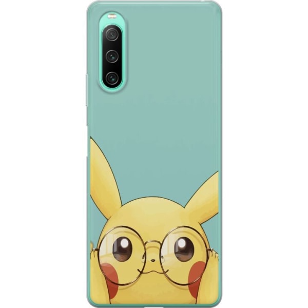 Sony Xperia 10 IV Genomskinligt Skal Pikachu glasögon