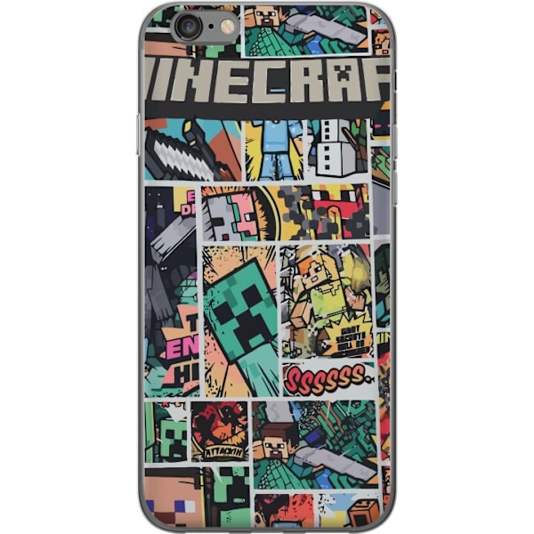 Apple iPhone 6s Läpinäkyvä kuori Minecraft Taide