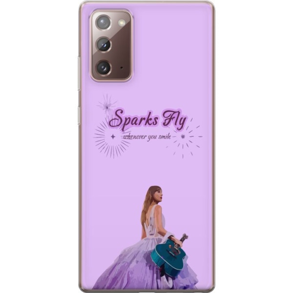 Samsung Galaxy Note20 Gennemsigtig cover Taylor Swift - Sparks