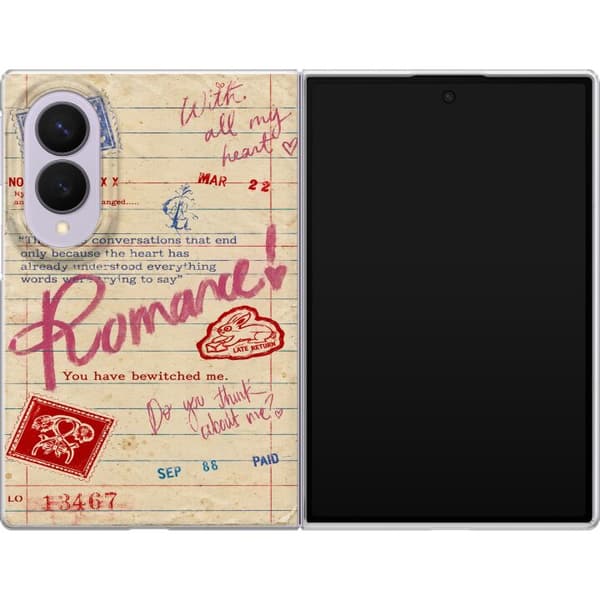 Kompatibelt Mobildeksel til Samsung Galaxy Z Fold8 Beige kjærlighetsbrev beige