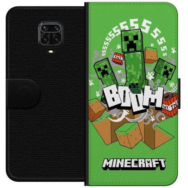 Xiaomi Redmi Note 9 Pro Plånboksfodral Minecraft Boom