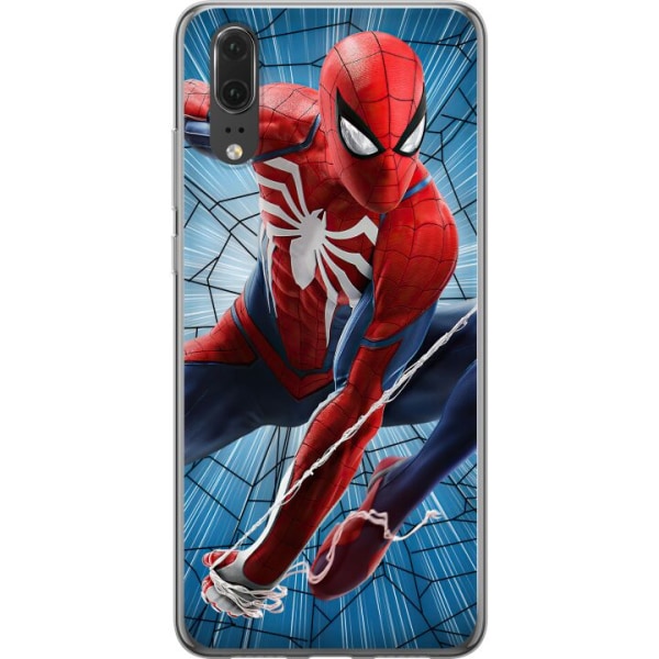 Huawei P20 Genomskinligt Skal Spiderman