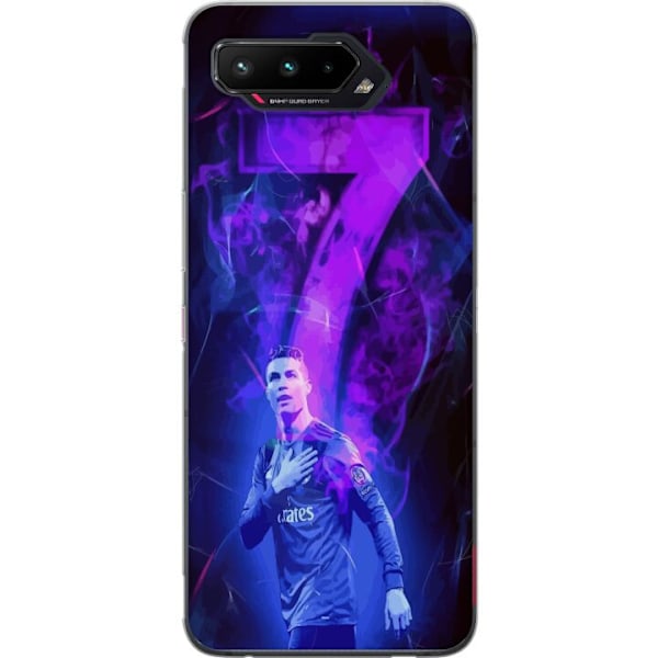 Asus ROG Phone 5 Gjennomsiktig deksel Ronaldo 7 - Fotballlegen
