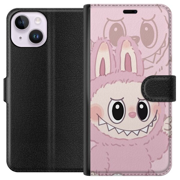 Apple iPhone 14 Lommeboketui Labubu Floral Freak