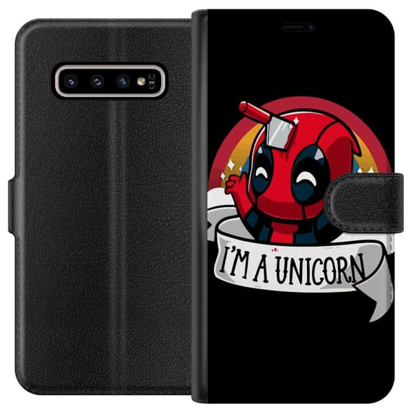 Kompatibelt Lommeboketui til Samsung Galaxy S10+ Dødspool