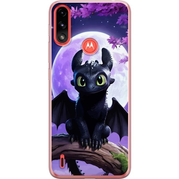 Motorola Moto E7 Power Genomskinligt Skal Draktränaren How to Train Your Dragon