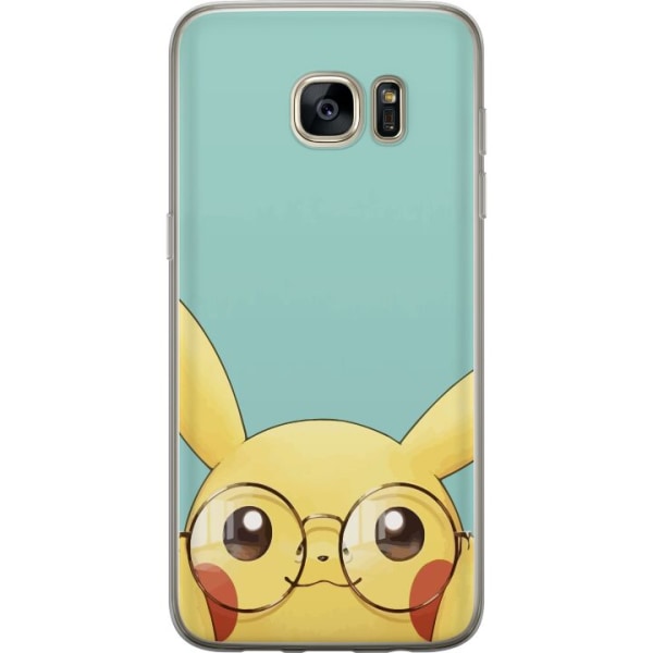 Samsung Galaxy S7 edge Läpinäkyvä kuori Pikachu lasit