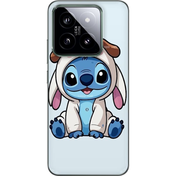 Xiaomi 14 Läpinäkyvä kuori Stitch Koirapuku Lilo & Stitch Disney Hauska Design Sininen Avaruusolento Sarjakuva Hahmo Suosittu Lapsille Suosittu Dis