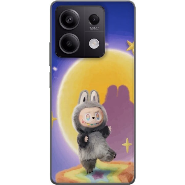 Xiaomi Redmi Note 13 Pro Läpinäkyvä kuori Labubu Neon Pop - Neonväri pop-taiteen hirviö