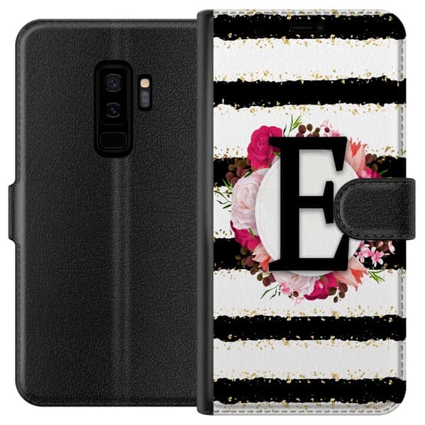 Kompatibelt Lommeboketui til Samsung Galaxy S9+ Bokstaven E