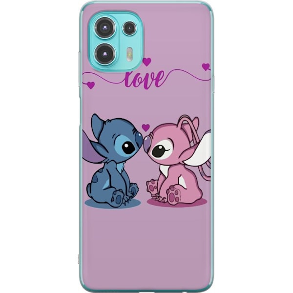 Motorola Edge 20 Lite Läpinäkyvä kuori Lilo & Stitch – An