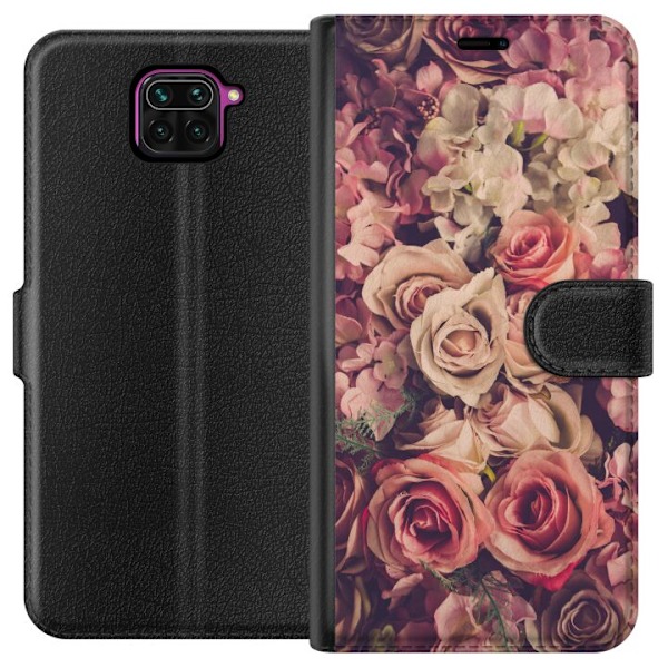 Xiaomi Redmi Note 9 Lommeboketui Blomster