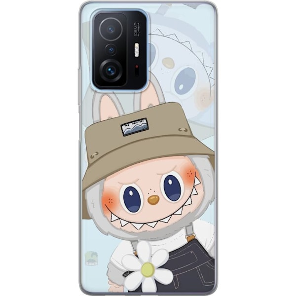 Xiaomi 11T Genomskinligt Skal Labubu med hatt – Pop Mart-figur Mr. Butcher i retro stil med karaktär