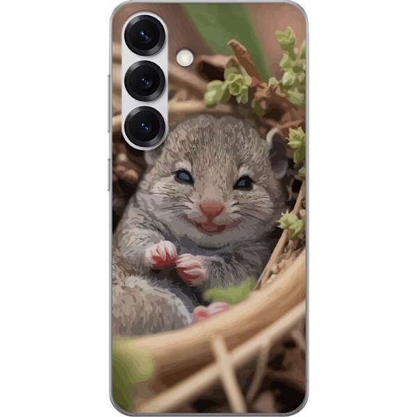 Samsung Galaxy S25 Gennemsigtig cover Rotte Smilende Dyremotiv By Motiv Urban Grafisk Design Populært Sjovt Motiv Kunstart Stil