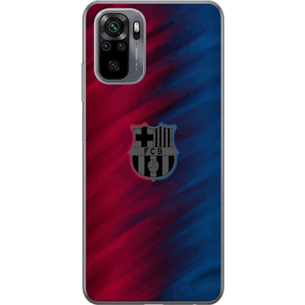 Xiaomi Redmi Note 10S Genomskinligt Skal FC Barcelona