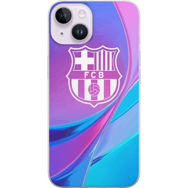 Apple iPhone 14 Läpinäkyvä kuori FC Barcelona