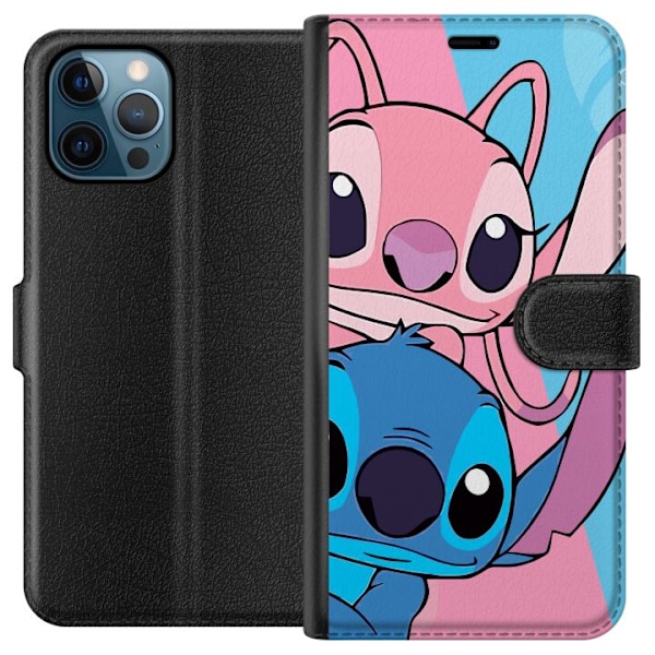 Apple iPhone 12 Pro Lompakkokotelo Stitch & Angel