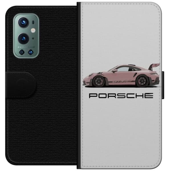 Kompatibel Tegnebogsetui til OnePlus 9 Pro Porsche 911 Pink