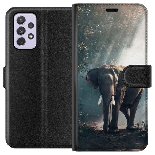Kompatibelt Plånboksfodral till Samsung Galaxy A52s 5G Elefant