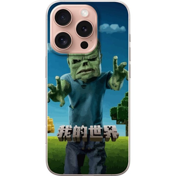 Apple iPhone 16 Pro Genomskinligt Skal A Minecraft Movie