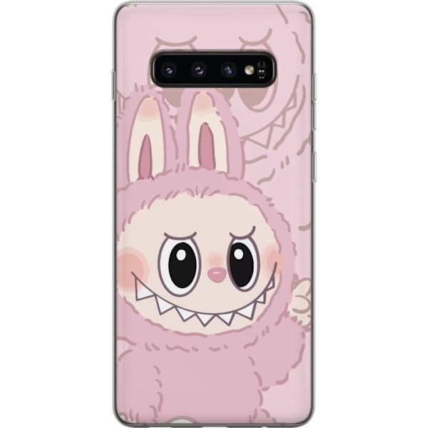 Samsung Galaxy S10 Gjennomsiktig deksel Labubu Floral Freak