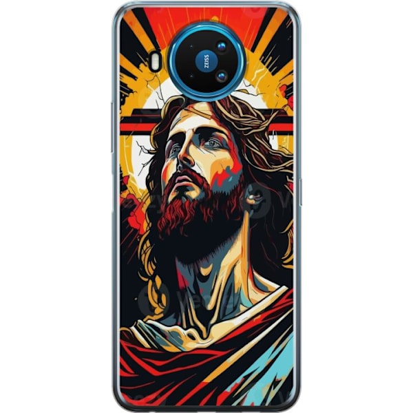 Nokia 8.3 5G Läpinäkyvä kuori Jeesus ja Kortti - uskonnolli